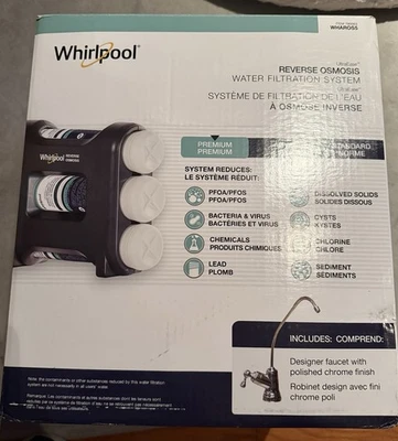 Whirlpool WHAROS5 UltraEase Reverse Osmosis Filtration System — FOR PARTS - Image 1 of 4