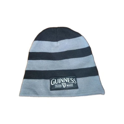 Gorra Guinness Gris Y Negro Rayas Doble Capa Ligera 100% Algodón Foto 1 de 4