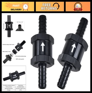 3/8" Kraftstoff Rückschlagventil Inline Rückschlagschutz für Diesel & Benzin - 2 Stück, 10 mm Außendurchmesser - Bild 1 von 8
