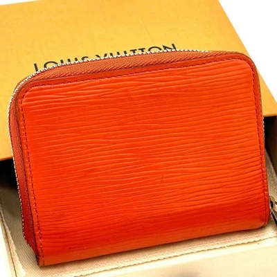 Louis Vuitton молнии монета сумочки M60385 Epi кожаный Piment оранжевый бумажник YK918 - Изображение 1 из 4
