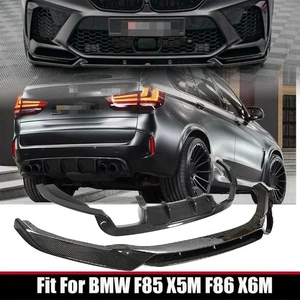 Real Carbon Front Bumper Lip Rear Diffuser Fit For BMW F85 X5M F86 X6M Body Kit - Picture 1 of 10