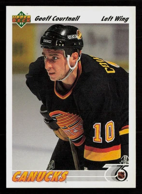 Geoff Courtnall 1991-92 Upper Deck #467 Vancouver Canucks Hockey Card - Image 1 of 2