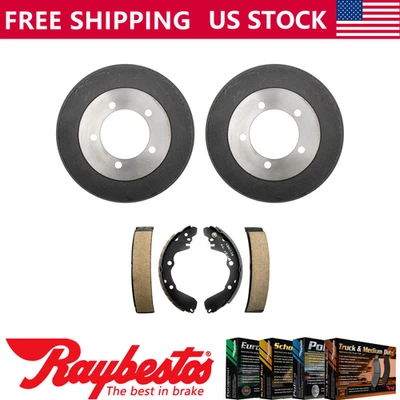 后套件制动鼓和刹车鞋适用于 1995 - 2000 道奇复仇者 - Raybestos — 第 1/4 张图片