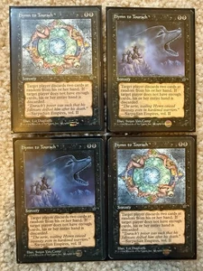 4x Hymn To Tourach Fallen Empires MTG Magic The Gathering Playset MP - Picture 1 of 1
