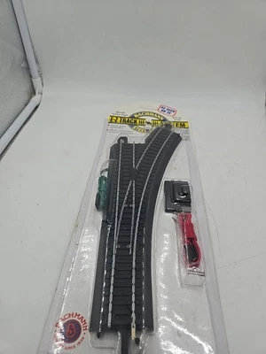 Bachmann E-Z Track HO Remote Right Hand Switch Steel Alloy Roadbed 44462 NEW - Image 1 of 4