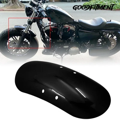 Guardabarros delantero corto negro brillante para Harley Sportster XL 48 1200XL 2010-2017  Foto 1 de 4