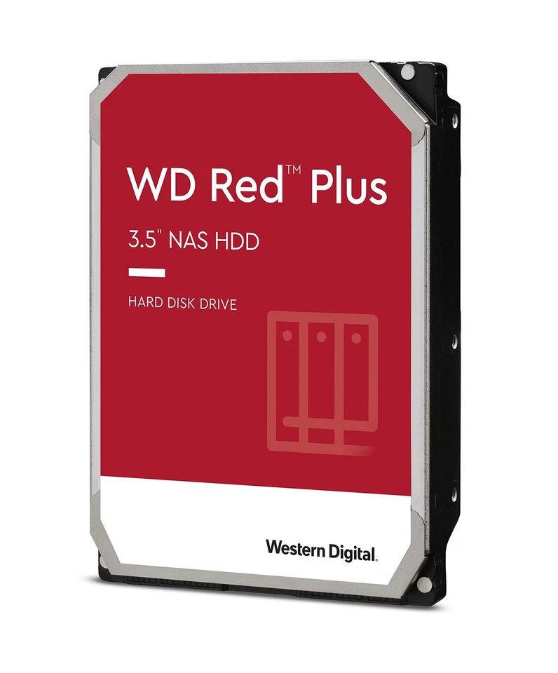 WD RED Plus 1TB Interne Festplatte WD10EFRX 3,5 Zoll HDD SATA 6Gb/d 5400RPM - Bild 1 von 1