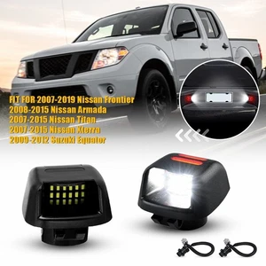 White & Red LED License Plate Light Lamp For Nissan Frontier Armada Xterra Titan - Picture 1 of 12