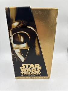 Star Wars Trilogy Special Edition 3 VHS 1997 Tape Set Episode 4 5 6 Gold Case - Picture 1 of 8
