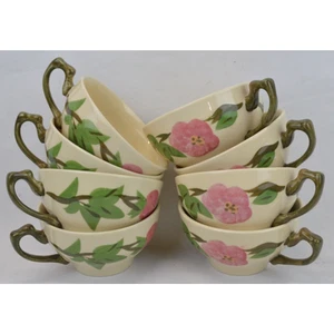 Set 8x Vintage Franciscan Ware Desert Rose Tee Coffee Cups Mugs Ceramic Floral  - Picture 1 of 12