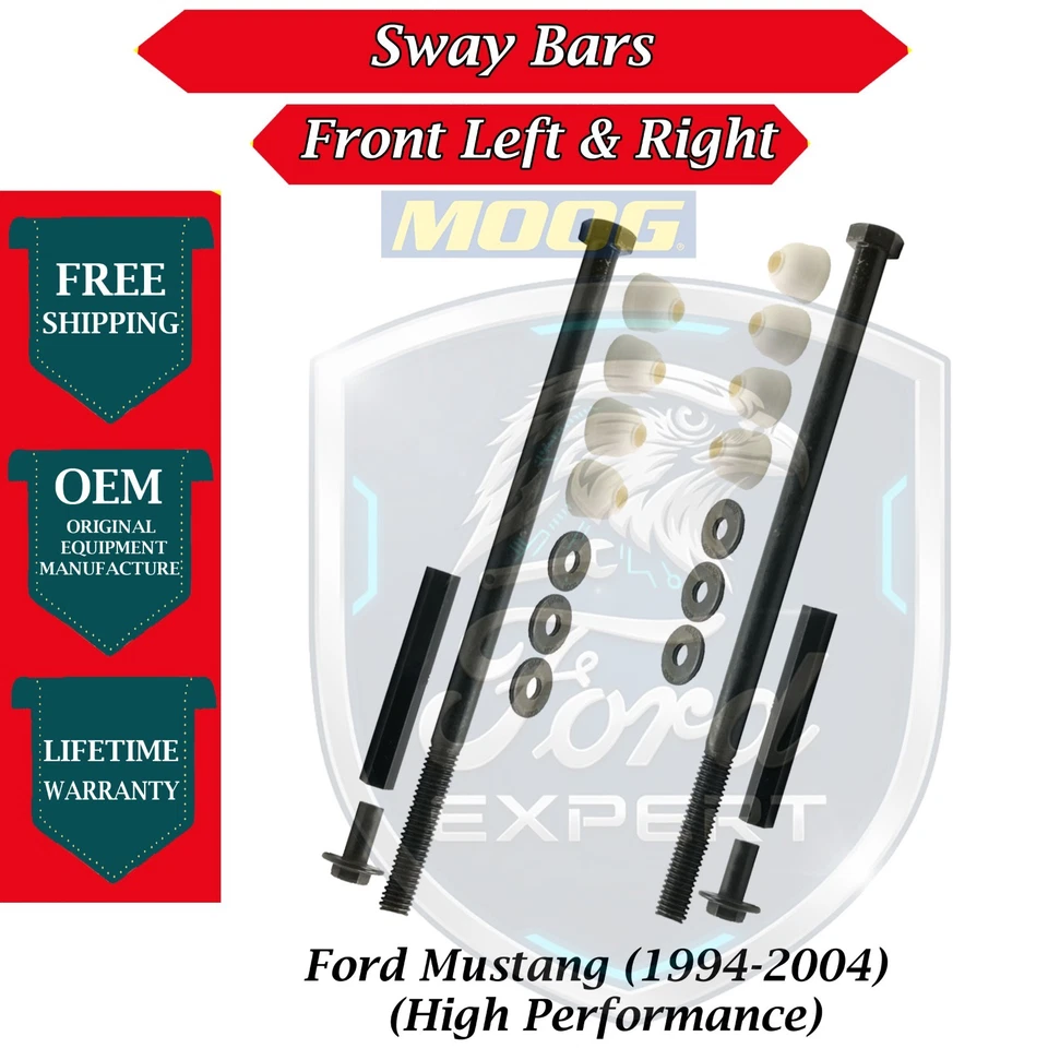 Barras oscilantes dianteiras MOOG OEM para 1994-2004 Ford Mustang garantia vitalícia - Imagem 1 de 4