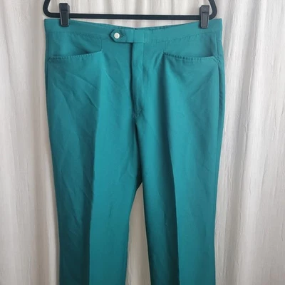 Pantalones de ocio Sansabelt Jaymar de colección poliéster 36x32 para hombre años 70 club discoteca *defecto*  Foto 1 de 4