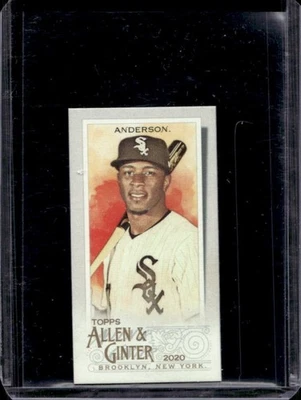 2020 Topps Allen & Ginter Tim Anderson Mini Brooklyn Back #/25 White Sox - Image 1 of 2