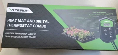 Tapete térmico de mudas VIVOSUN com termostato aquecedor almofada de aquecimento para planta NOVO!! - Imagem 1 de 4