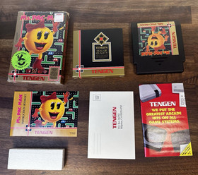 MS. PAC-MAN Original TENGEN Nintendo NES In Shrink Authentic Complete CIB