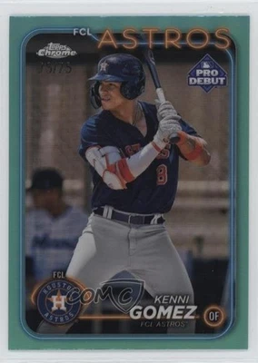 2024 Topps Pro Debut Chrome Aqua Refractor /75 Kenni Gomez #PDC-191 - Image 1 of 2
