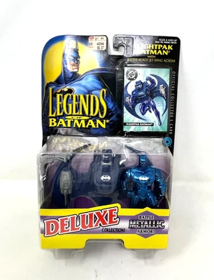 Figura de acción Legends of Batman Flightpak Deluxe Battle Metallic DC Kenner 1995 Foto 1 de 4