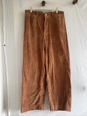 Everlane Pants Women (10) Brown High Rise Wide Leg Corduroy Trousers Casual Work - Image 1 of 3