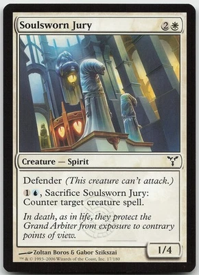 Soulsworn Jury 17 Common Dissension NM MTG - Image 1 of 2