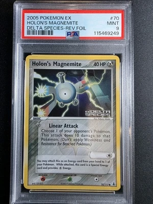 Holon's Magnemite 70/113 - Common Ex Delta Species -Reverse Holo Rare PSA 9 - Image 1 of 2