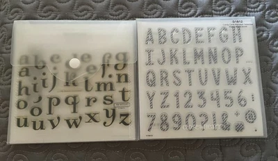 Juego de 2 estampillas acrílicas CTMH cerca de mi corazón alfabeto C1190 S1812 vacaciones ABC Foto 1 de 4