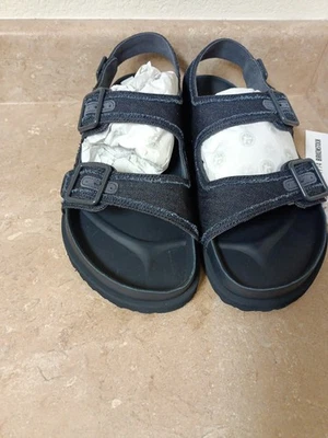 Sandalias Birkenstock 1774 Milano Denim lavado oscuro lavado piedra para hombre talla 13 M Foto 1 de 4
