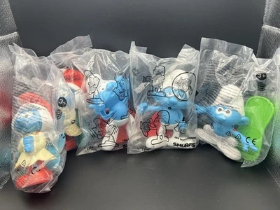 New 2016 Burger King Smurfs Figure Lot of 5 - Image 1 of 4