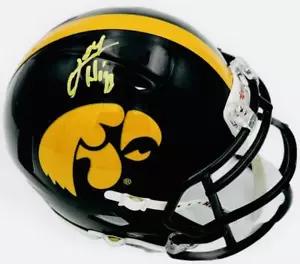 JAY HIGGINS SIGNED IOWA HAWKEYES FOOTBALL MINI HELMET AUTOGRAPH BECKETT BAS J132 - Picture 1 of 2