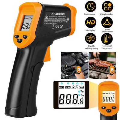 Digital Thermometer Infrared Gun IR Laser LCD Temperature Non-Contact Meter Gun - Image 1 of 4