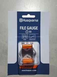 Original Husqvarna File Gauge 33 - File 4,8 mm 0,325" SP33G Sierra Afilador de cadena - Imagen 1 de 2