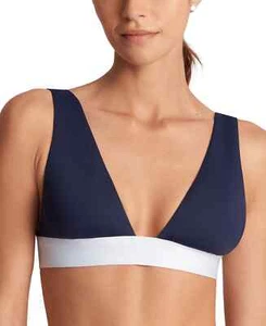 Lauren Ralph Lauren Banded Modern V-Neck Bikini Top, Bel Air, 8, 6 - Picture 1 of 4