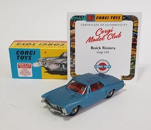Corgi Model Club No. 245, Buick Riviera with Certificate - Superb Mint Condition - Picture 1 of 14