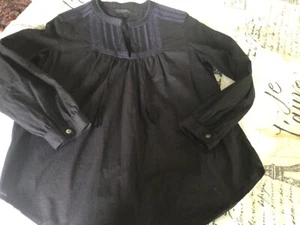 womens J.Crew black blouse - Imagen 1 de 6