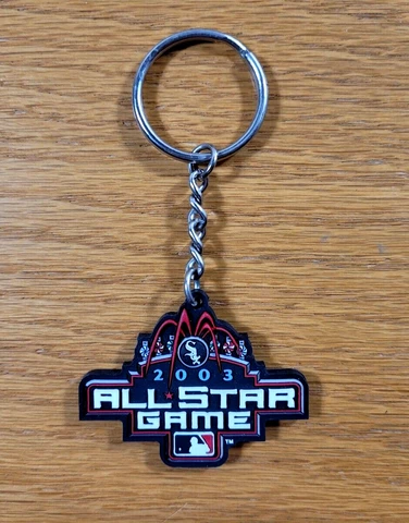 ALL-STAR GAME 2003 Chicago White Sox Host MLB Baseball Rubber Key Ring Key Chain Cover