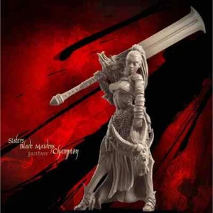 Raging Heroes - Sisters of the Orphanage Blade Maiden Champion Resin Miniature - Picture 1 of 2