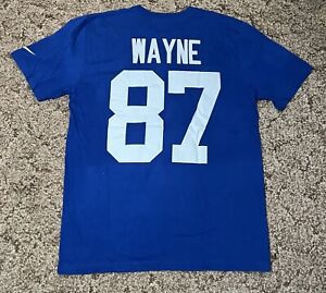 Indianapolis Colts Reggie Wayne Shirt Adult L Blue Nike Jersey #87 NFL Men’s
