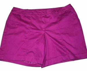 Worthington - Womens Size 12 Modern Fit Fuchsia 7" Stretch Shorts - Picture 1 of 9
