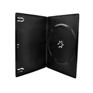 Caja de almacenamiento 50 negra delgada de 7 mm para CD DVD películas al por mayor - Imagen 1 de 3