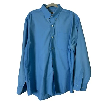 Cutter & Buck Shirt Mens XL Blue Button Down Long Sleeve Logo - Image 1 of 4