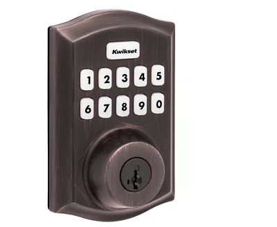 Kwikset Home Connect 620 Z-Wave Keypad Smart Deadbolt – Venetian Bronze, Vivint