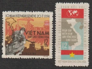 1964 N. Vietnam Stamps Labor Federation Scott # 315-316 MN - Picture 1 of 1