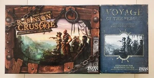 Robinson Crusoe and Voyage of the Beagle Z-Man board games, lightly used - Picture 1 of 4