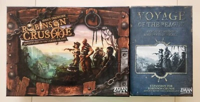 Robinson Crusoe and Voyage of the Beagle Z-Man board games, lightly used - Image 1 of 4