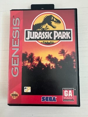 JURASSIC PARK - COMPLETE W/MANUAL * Sega Genesis System * TESTED * 1993 - Image 1 of 4