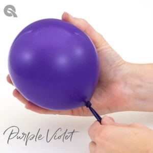 11" Solid Purple Violet Latex Balloons - Qualatex Party Supplies - 50ct - Picture 1 of 1