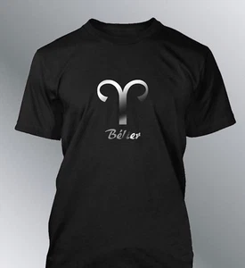 Personalized Zodiac Sign T-Shirt S M L XL XXL Men Black Gold - Picture 1 of 6