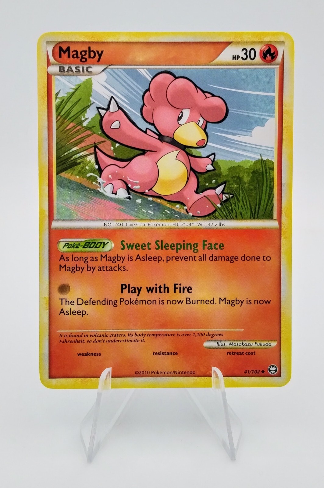 Magby 41/102 Triumphant 2010 Pokemon Card