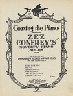 ZEZ CONFREY Novelty Piano Solo Sheet Music COAXING THE PIANO 1922