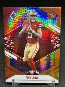 2021 Panini Phoenix Trey Lance RC Rookie Fire Burst #103 San Francisco 49ers - Picture 1 of 2