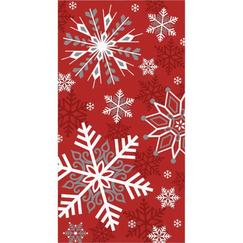 Winter Snowflakes 3-Ply Guest Dinner Napkins Paper 12 Pack Winter Tableware Foto 1 de 1